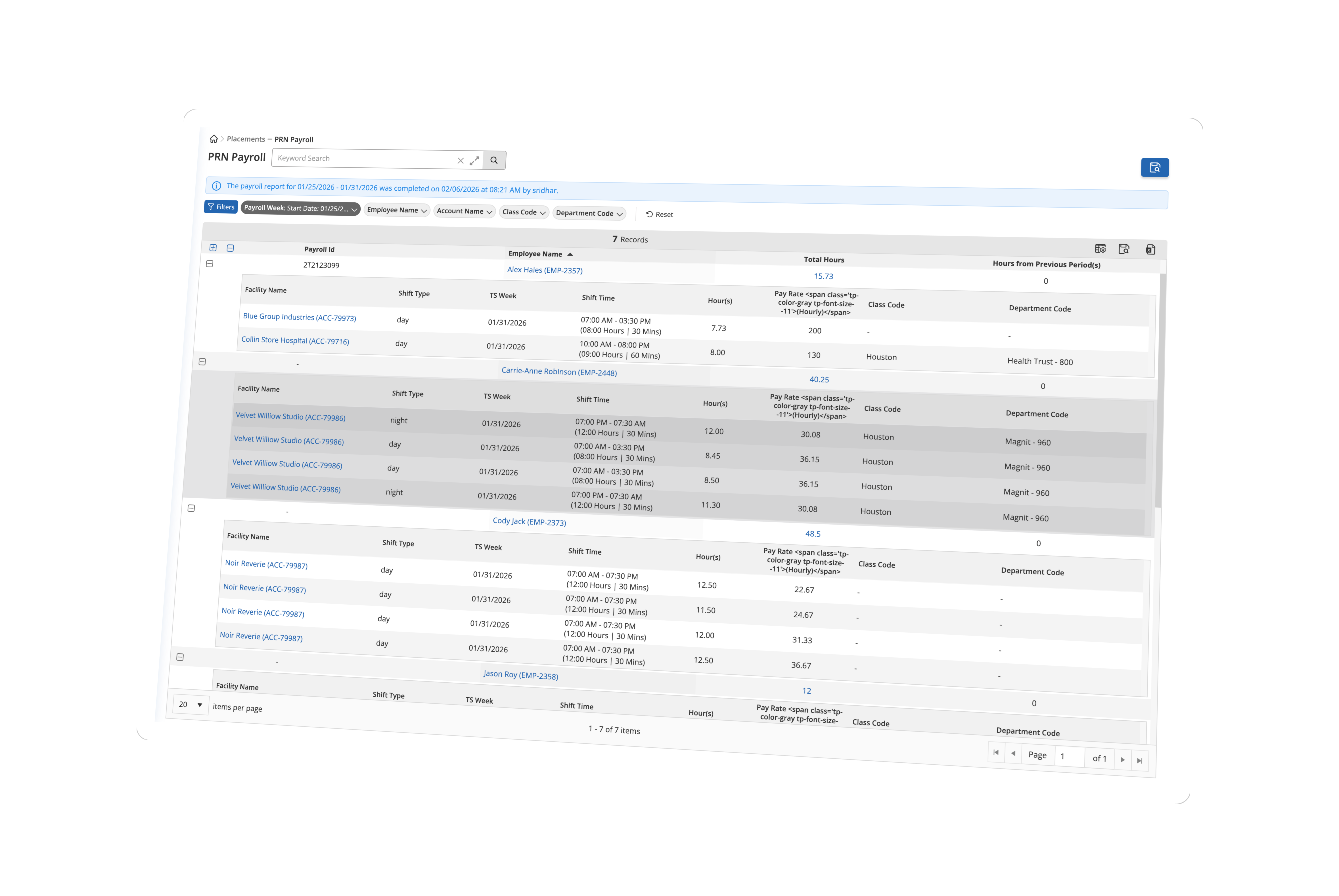 Payroll Reports